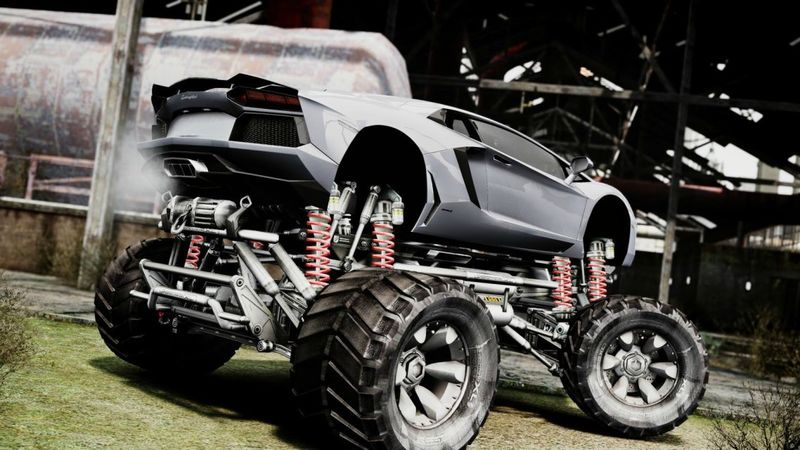 Gta 4 2012 Lamborghini Aventador Epm Monster Truck Mod